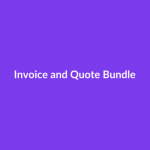 Invoice and quote template bundle with GST fields (AU)